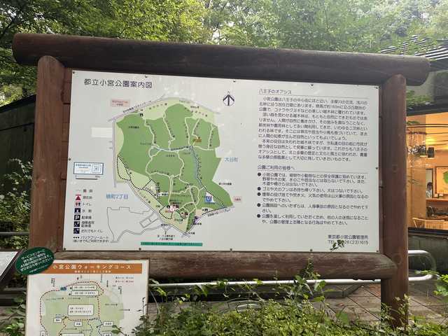 小宮公園案内板